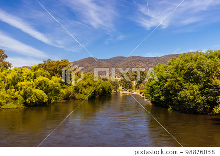 Vic NSW Border in Australia 98826038