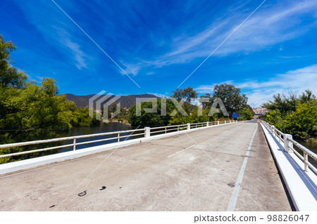Vic NSW Border in Australia 98826047