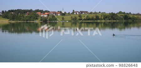 Seegraben, village at thr shore of Lake Pfaffikon, Zurich. 98826648