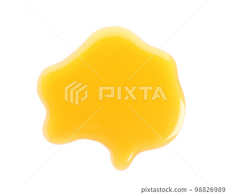 Spilled fresh sweet honey isolated of white 98826989