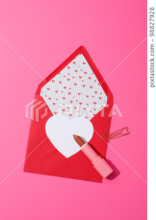 Concept of Valentine's day, day of lovers, top view 98827928