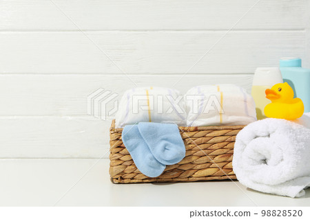 Concept of children's cosmetics, space for text Concept of children's cosmetics, space for text 98828520