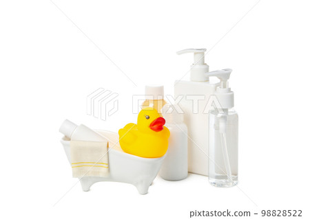 Concept of children's cosmetics, isolated on white background 98828522