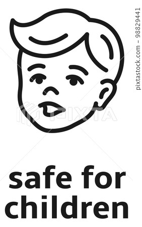 Safe for children icon. Eco natural product logo 98829441