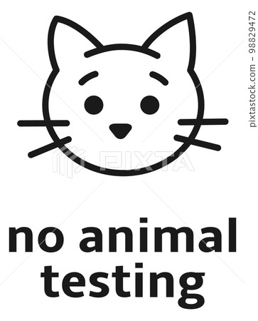 No animal testing stamp. Cruelty free product 98829472