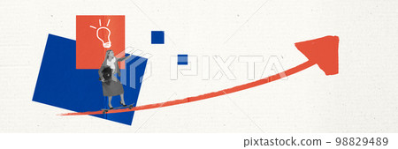 New projects, ideas, business process. Concept of teamwork, business, analytics, statistics, professional growth and motivation, ad 98829489