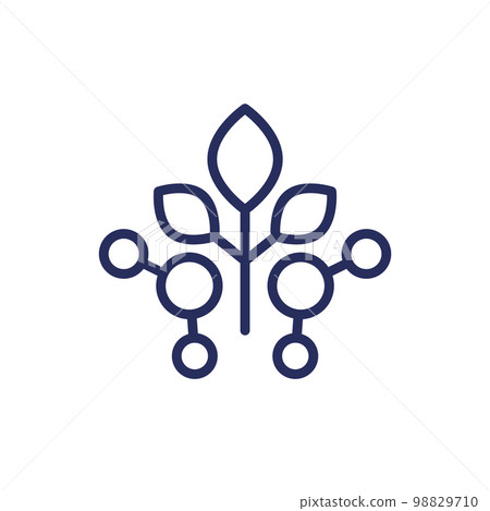 plant-based protein icon, line vector plant-based protein icon, line vector 98829710