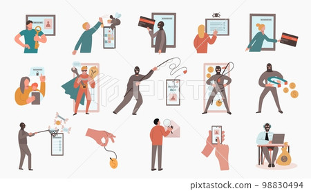 Social Network Security Icons 98830494