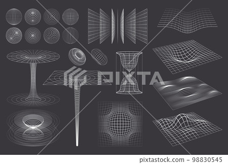 3D Shapes Monochrome Set 3D Shapes Monochrome Set 98830545