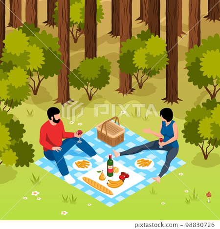 Isometric Barbecue Concept 98830726