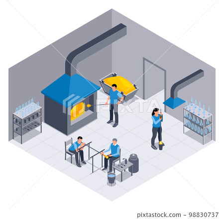 Isometric Glass Production Composition 98830737