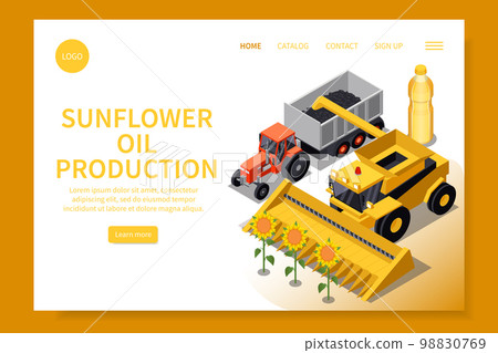 Sunflower Oil Production Website 98830769