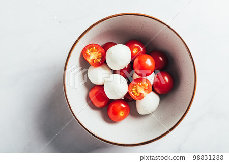 Freshly made italian salad caprese Freshly made italian salad caprese 98831288
