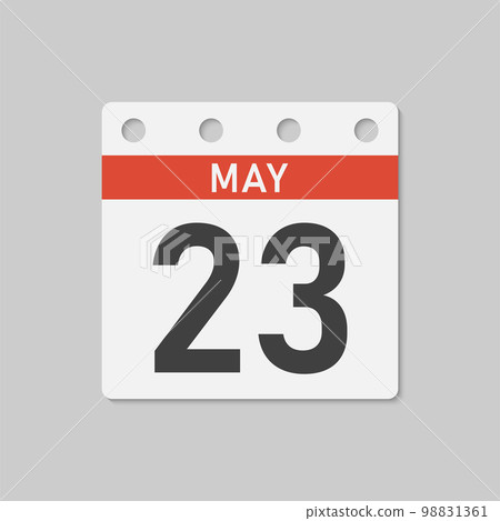Icon page calendar day - 23 May 98831361