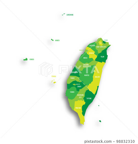 Taiwan political map of administrative divisions 98832310