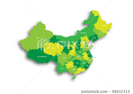 China political map of administrative divisions China political map of administrative divisions 98832313