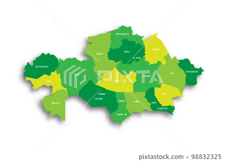 Kazakhstan political map of administrative divisions Kazakhstan political map of administrative divisions 98832325