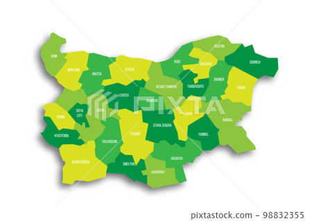 Bulgaria political map of administrative divisions Bulgaria political map of administrative divisions 98832355