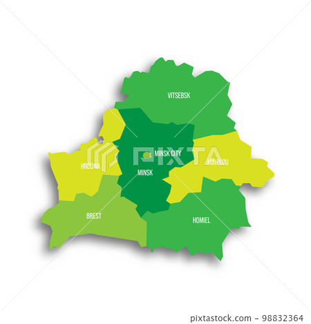Belarus political map of administrative divisions 98832364