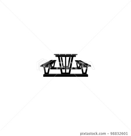 Picnic table icon 98832601