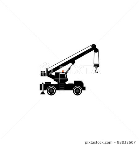 Crane truck icon Crane truck icon 98832607