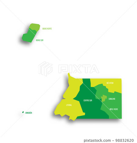 Equatorial Guinea political map of administrative divisions Equatorial Guinea political map of administrative divisions 98832620
