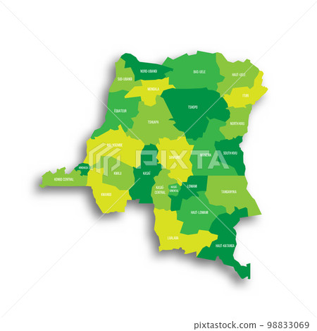 Democratic Republic of the Congo political map of administrative divisions Democratic Republic of the Congo political map of administrative divisions 98833069