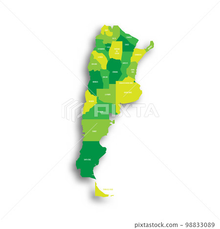 Argentina political map of administrative divisions 98833089
