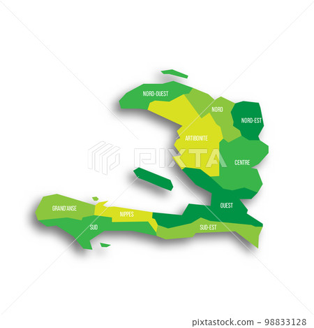Haiti political map of administrative divisions 98833128