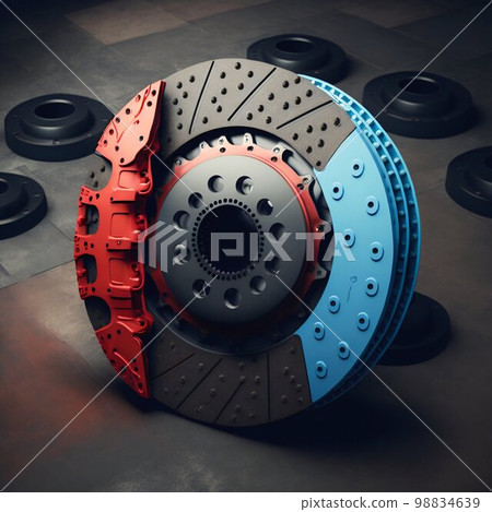 Car clutch disc. Generative AI Car clutch disc. Generative AI 98834639
