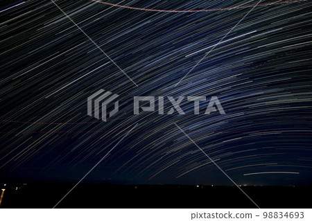 並屋灣的夜空（合成攝影） 98834693