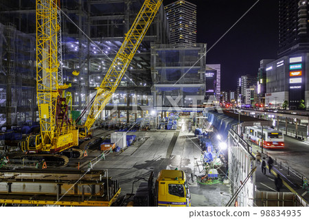 Hiroshima Station station building construction site Hiroshima City, Hiroshima Prefecture 98834935