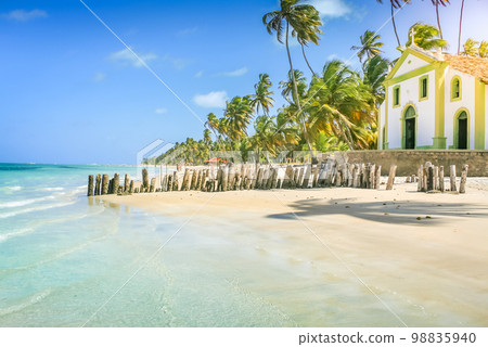 Carneiros Beach and Chapel in Pernambuco, Northeastern Brazil, South America Carneiros Beach and Chapel in Pernambuco, Northeastern Brazil, South America 98835940