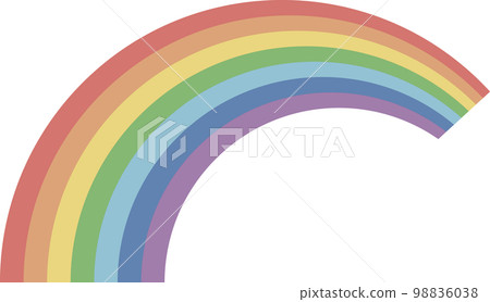 簡單、微透明的七色彩虹 簡單、微透明的七色彩虹 98836038