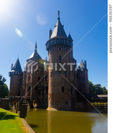 De Haar Castle from outside. Utrecht, Netherlands De Haar Castle from outside. Utrecht, Netherlands 98836397