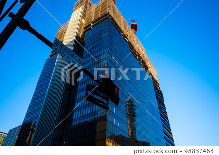 持續改造的橫濱鈴掛通西路口建築施工風景 2023.01 a-2 高飽和度對比 持續改造的橫濱鈴掛通西路口建築施工風景 2023.01 a-2 高飽和度對比 98837463