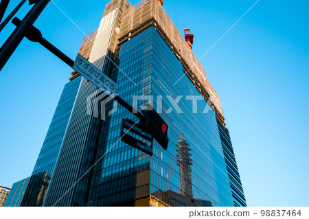 不斷改造的橫濱鈴掛通西路口建築施工風景 2023.01 a-3 淺色調 不斷改造的橫濱鈴掛通西路口建築施工風景 2023.01 a-3 淺色調 98837464