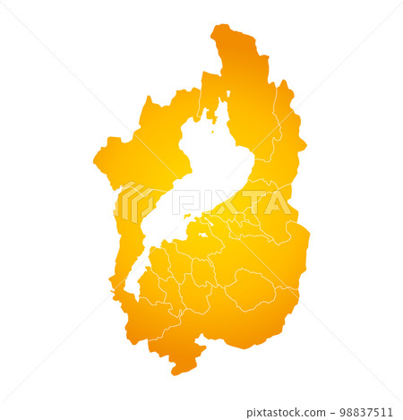 Shiga prefecture and municipalities map 98837511