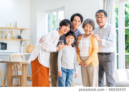 Family three generations parent and child child family lifestyle living 98838435