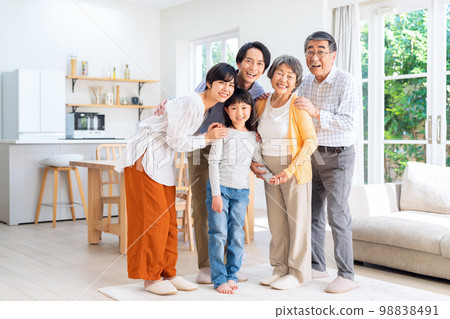 Family three generations parent and child child family lifestyle living 98838491