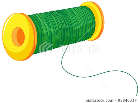 Isolated colour spool on white background 98840337