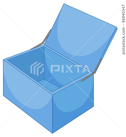 Open box on white background 98840347