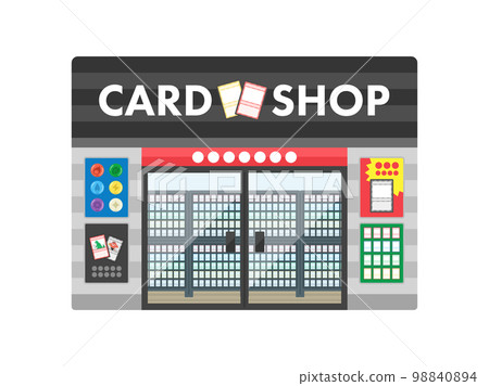 交易卡店的插圖 交易卡店的插圖 98840894