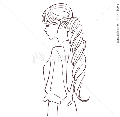 女性插畫素材 女性插畫素材 98841063