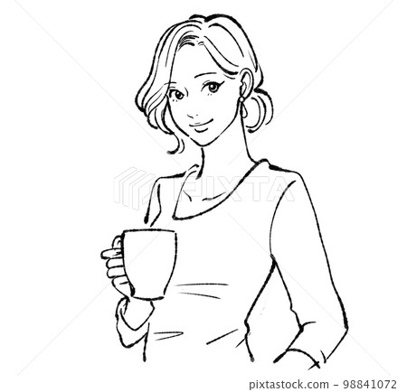 女性插畫素材 女性插畫素材 98841072