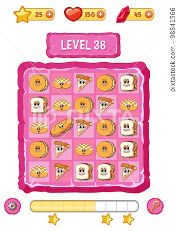 Game element template design set 98841566