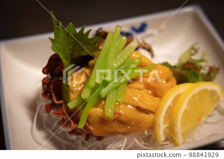 Sea squirt sashimi (Misawa City, Aomori Prefecture) 98841929
