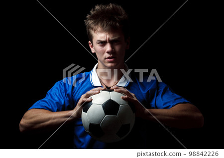 Angry soccer player Angry soccer player 98842226