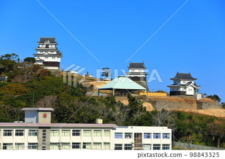 [Nagasaki Prefecture] Ruins of Hirado Castle under fine weather 98843325