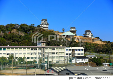 [Nagasaki Prefecture] Ruins of Hirado Castle under fine weather 98843332
